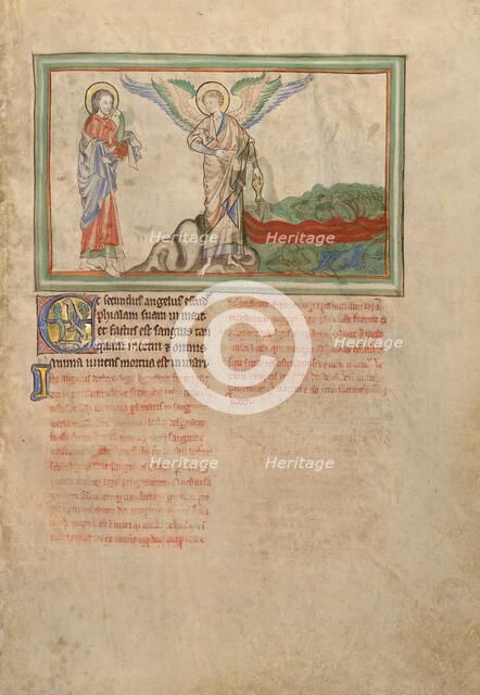 The Second Vessel: Death in the Sea; Dyson Perrins Apocalypse, about 1255-1260. Creator: Unknown.