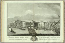 The second Winter Palace with Canal and Bridge (Book to the 50th anniversary of the founding of St. Petersburg), 1753. Artist: Vinogradov, Yefim Grigoryevich (1725/28-1769)