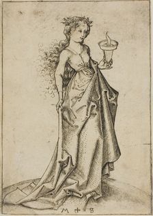 The Second Wise Virgin, n.d. Creator: Martin Schongauer