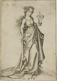 The Second Wise Virgin, n.d. Creator: Martin Schongauer