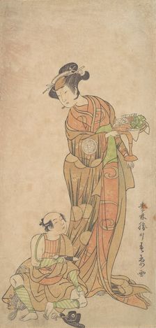 The Second Yamashita Kinsaku in the Role of Shigenoi, summer, 1772. Creator: Shunsho