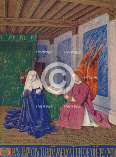 'The Second Annunciation', c1455, (1939). Artist: Jean Fouquet.
