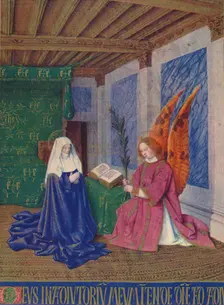 The Second Annunciation c1455, (1939). Artist: Jean Fouquet