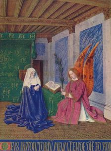 The Second Annunciation c1455, (1939). Artist: Jean Fouquet
