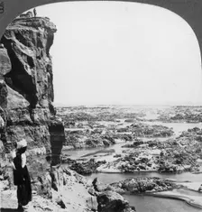 The second cataract of the Nile as seen from the southwest, Egypt, 1905.Artist: Underwood & Underwood