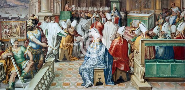 The Second Council of Constantinople, ca 1585-1590 . Creator: Nebbia, Cesare (1536-1614).