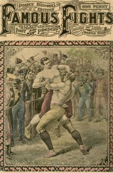 The second fight between Bendigo and Ben Caunt 1838 (late 19th or early 20th century).Artist: Pugnis