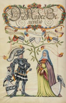The Second Generation, Friedrich Derrer; Genealogy of the Derrer Family, about 1626-1711. Creator: Unknown