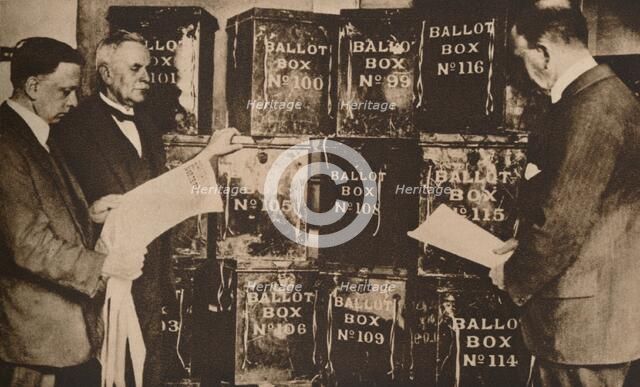 The second general election of 1924 (1935). Artist: Unknown.