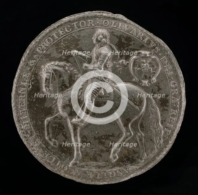 The Second Great Seal of England, Under the Commonwealth, c. 1656. Creator: Thomas Simon.