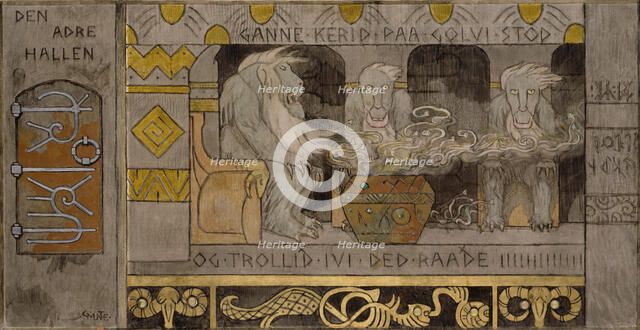 The second Hall. Artist: Munthe, Gerhard (1849-1929)