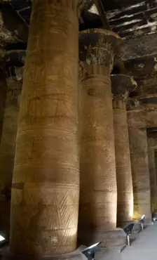 The Second Hypostyle Hall, Temple of Edfu, Egypt, Ptolemaic period, 237-57 BC (2003). Creator: LTL