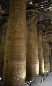 The Second Hypostyle Hall, Temple of Edfu, Egypt, Ptolemaic period, 237-57 BC (2003). Creator: LTL