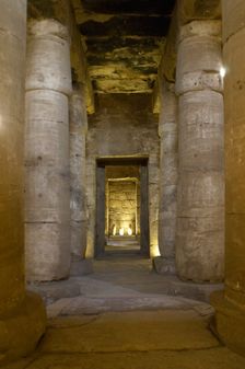 The Second Hypostyle Hall, Temple of Seti I, Abydos, Egypt, New Kingdom, 19th Dynasty (2003). Creator: LTL