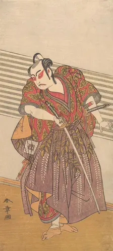 The Second Ichikawa Yaozo as a Samurai, probably 1773. Creator: Shunsho