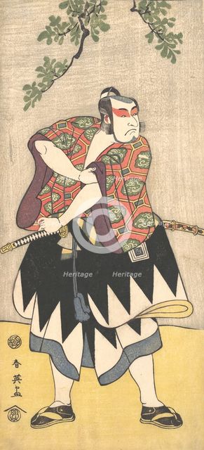 The Second Ichikawa Monnosuke as a Man Dressed in a Kimono, ca. 1793. Creator: Katsukawa Shun'ei.