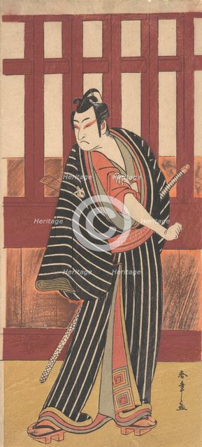 The Second Ishikawa Monosuke in the Role of Karigane Bunshichi, 1782. Creator: Shunsho.