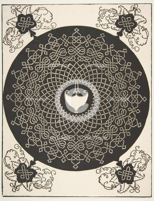 “The Second Knot”. Interlaced Roundel with an Amazon Shield in its Center, 1521 before. Creator: Albrecht Durer.