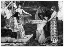 The Second Meeting, Christ and Judas 1899.Artist: JF Weber