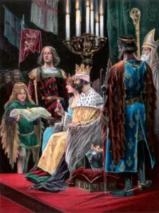 The second oblation by Edward II, Westminster, 25 February 1308, (1902)