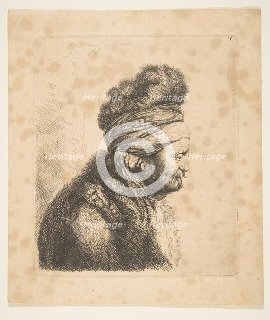 The Second Oriental Head (reverse copy), 18th century. Creator: John Smith.