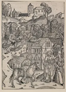 The second part of the parable of the good Samaritan, c1491. Artist: Michael Wolgemut