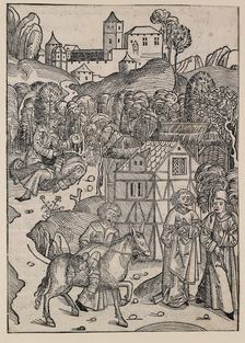 The second part of the parable of the good Samaritan, c1491. Artist: Michael Wolgemut