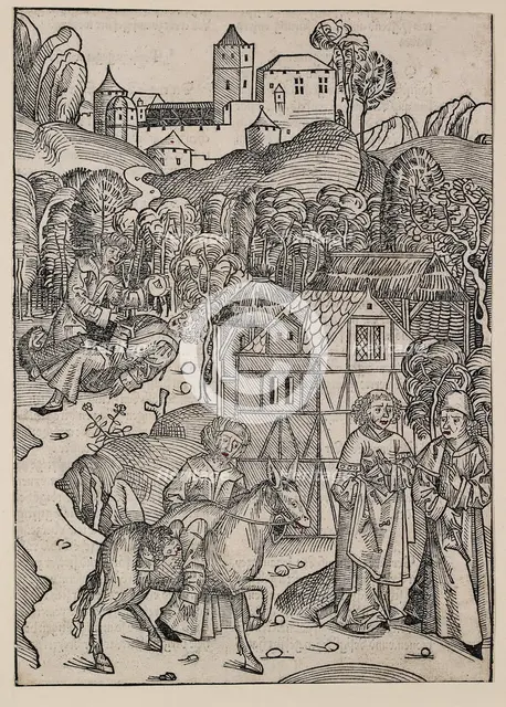The second part of the parable of the good Samaritan, c1491. Artist: Michael Wolgemut.