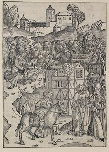 The second part of the parable of the good Samaritan, c1491. Artist: Michael Wolgemut