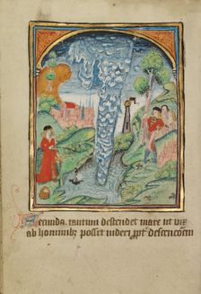 The Second Sign before the Day of Judgment; Illustrated Vita Christi..., about 1480-1490. Creator: Unknown