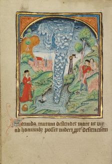 The Second Sign before the Day of Judgment; Illustrated Vita Christi..., about 1480-1490. Creator: Unknown