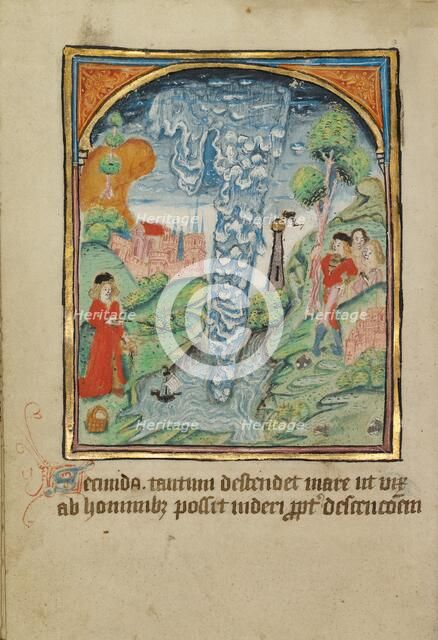 The Second Sign before the Day of Judgment; Illustrated Vita Christi..., about 1480-1490. Creator: Unknown.