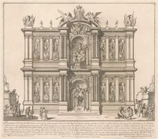 The Seconda Macchina for the Chinea of 1746: The Territories of the Kingdom of Naples, 1746. Creator: M Sorello