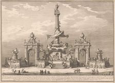 The Seconda Macchina for the Chinea of 1752: The Banquet of the Gods in Villa Carl'Amalia...,1752. Creator: Giuseppe Vasi