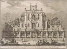 The Seconda Macchina for the Chinea of 1762: A Kiosk, or Pleasure-House in Ottoman Style, 1762. Creator: Giuseppe Vasi
