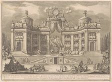 The Seconda Macchina for the Chinea of 1766: A Theater for Athletic Games, 1766. Creator: Giuseppe Vasi