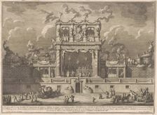 The Seconda Macchina for the Chinea of 1769: A Building for Public Entertainment, 1769. Creator: Giuseppe Vasi
