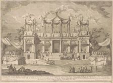 The Seconda Macchina for the Chinea of 1770: The Fish Market Portico, 1770. Creator: Giuseppe Vasi