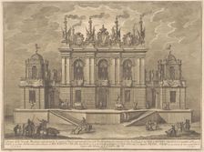 The Seconda Macchina for the Chinea of 1775: A Bull-fight, 1775. Creator: Giuseppe Vasi
