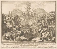 The Seconda Macchina for the Chinea of 1738: The Triumph of Bacchus and Ceres, 1738. Creator: M Sorello