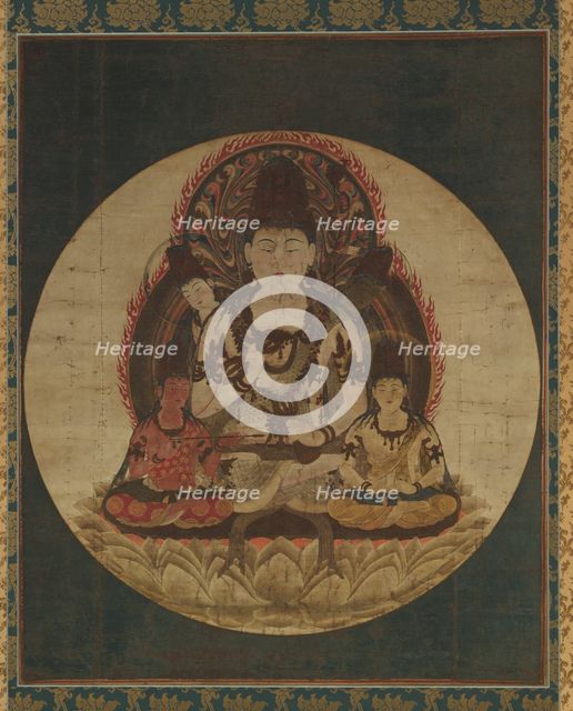 The Secret Five Bodhisattvas (Gohimitsu Bosatsu), 1200s. Creator: Unknown.