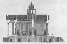 The Section of Wansted House 18th century. Creator: Unknown