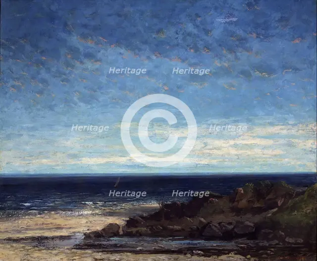 The Sea, 1867. Artist: Courbet, Gustave (1819-1877)