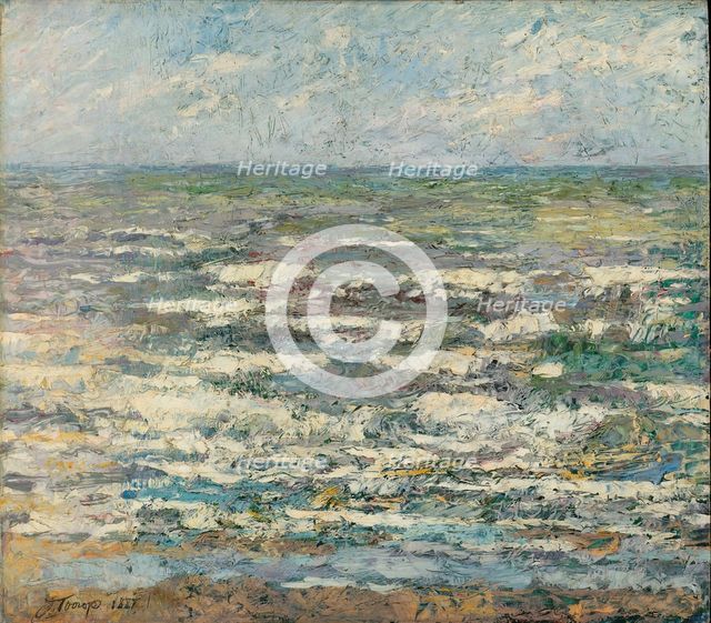 The sea, 1887. Creator: Toorop, Jan (1858-1928).
