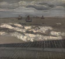 The Sea, a Symphony in Grey, 1928. Creator: Jean Brusselmans