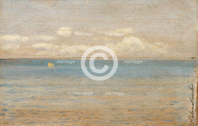 The sea, after 1900. Creator: Ferdinand Katona.