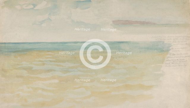 The Sea at Dieppe, ca. 1852-54. Creator: Eugene Delacroix.