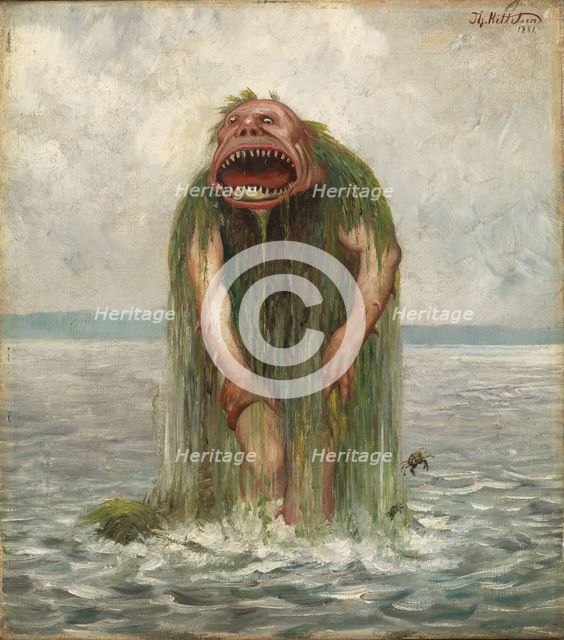 The Sea Monster, 1881. Creator: Theodor Kittelsen.