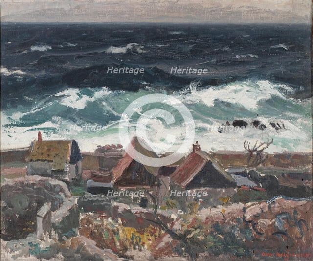 The Sea Near Christianso, 1935. Creator: Oscar Hullgren.