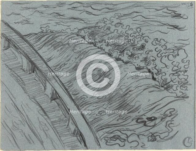 The Sea Off the Edge of a Boat, Brittany, 1894. Creator: Georges Lacombe.